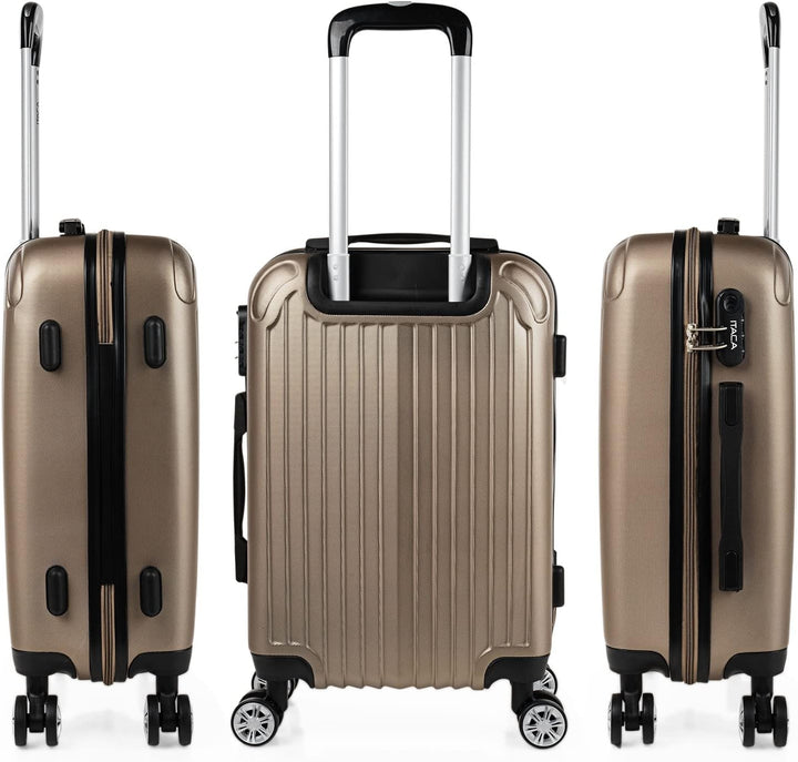 ITACA - Trolley Handgepäck Cabin Trolley Koffer Reisekoffer Hartschalenkoffer mit Zahlenschloss - Ka