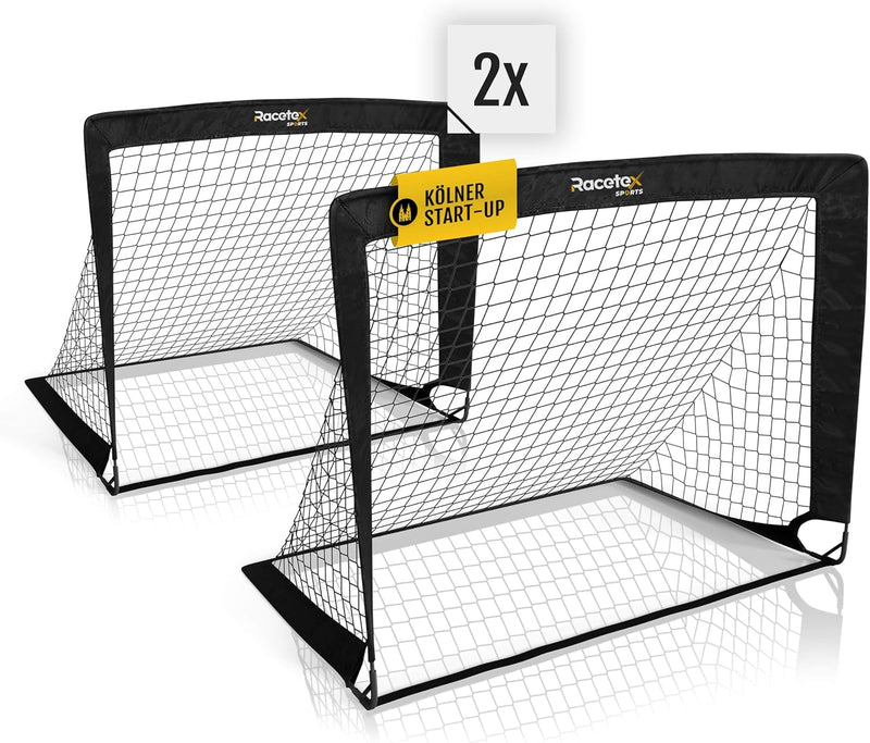 Racetex 2er Fussballtor Kinder Set - Fussball Tore inkl. nützlicher Tasche zum Transportieren - Vers