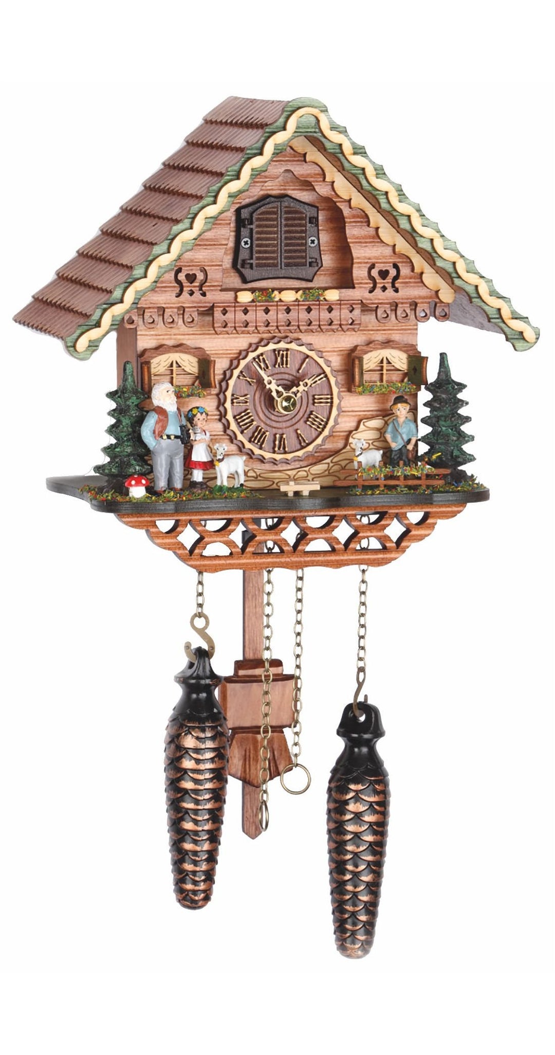 Trenkle Quarz Kuckucksuhr Schweizerhaus mit Musik TU 489 QM
