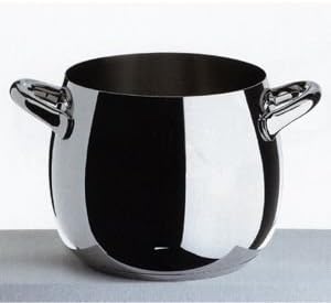 Alessi "MAMI" Topf aus Edelstahl, Silber, 3.3 x 25 x 4.3 cm, 3.3 x 25 x 4.3 cm