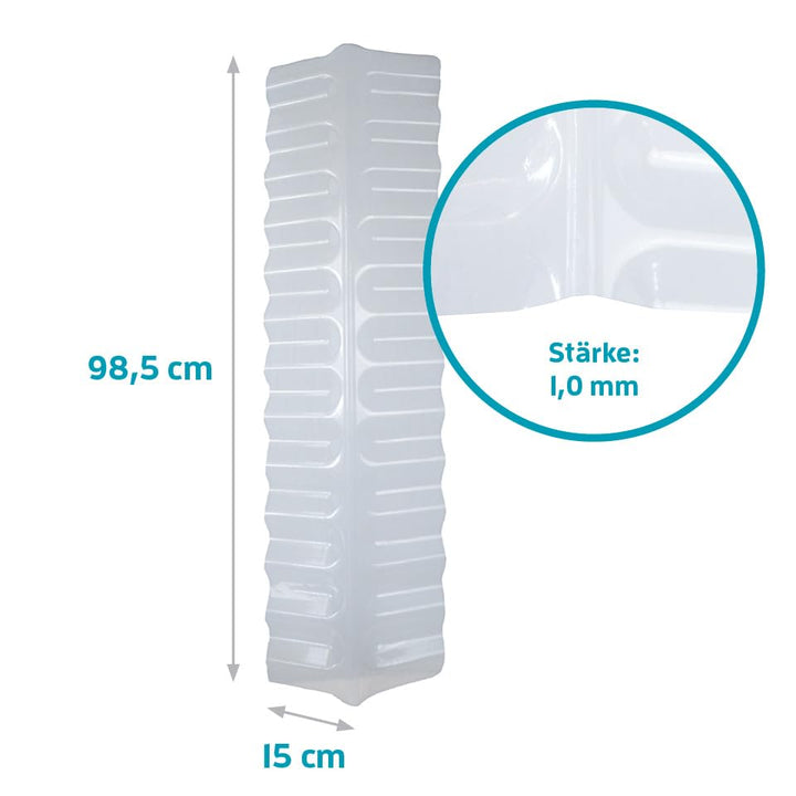 KAISER plastic® Firsthaube Klar | Wellplatten Dach Abdeckung, Welldach Kunststoff | Dachplatten wett