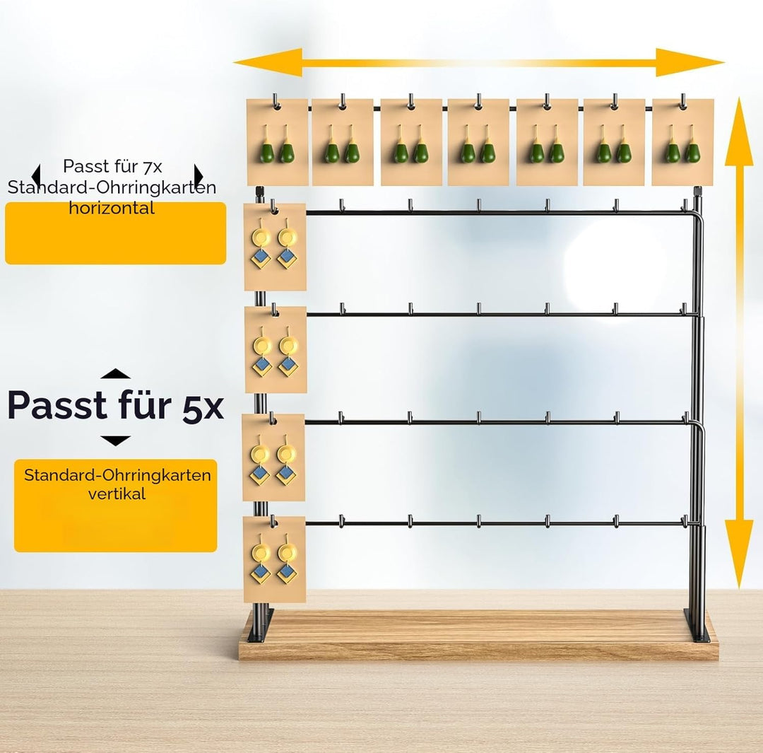 THYGIFTREE Schmuckständer für Verkäufer, Ohrringständer, Halskettenständer, Ohrringkarten für Armbän