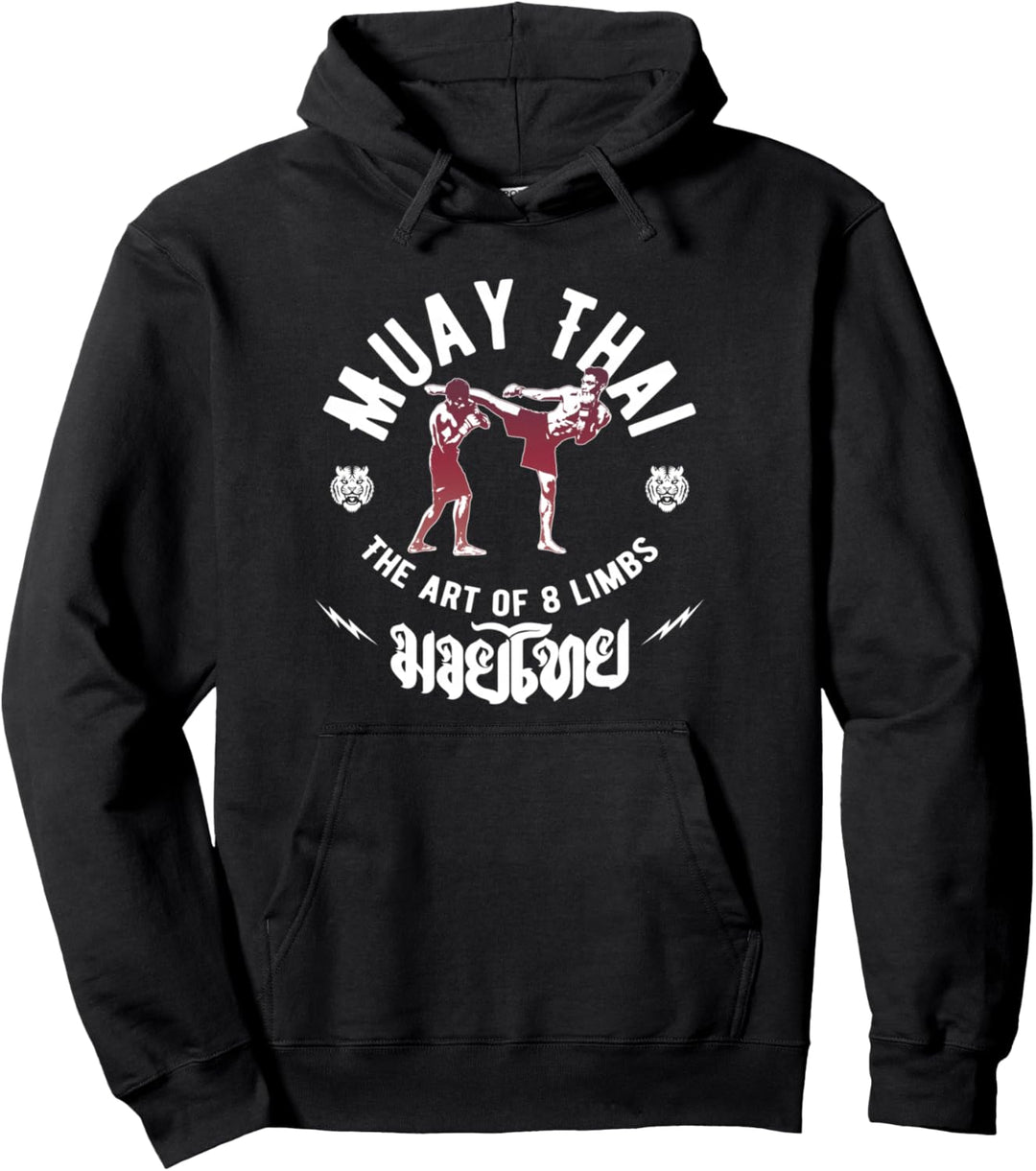 Muay Thai Geschenk Fight Club Herren Art of 8 Gliedmassen MMA Fighter Pullover Hoodie