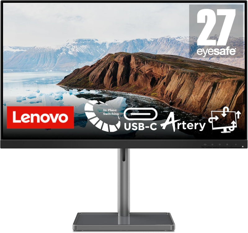 Lenovo L27m-30 | 27" Full HD Monitor | 1920x1080 | 75Hz | 250 nits | 4ms Reaktionszeit | HDMI | VGA