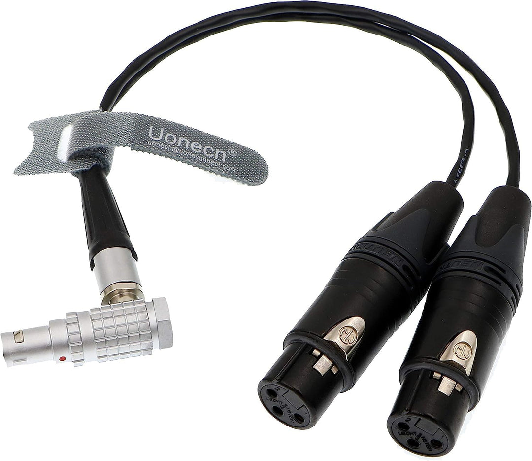 Uonecn 10 Pin auf XLR 3 Pin Breakout-Kabel für Atomos Shogun Monitor Recorder Audio Splitter 30 cm,