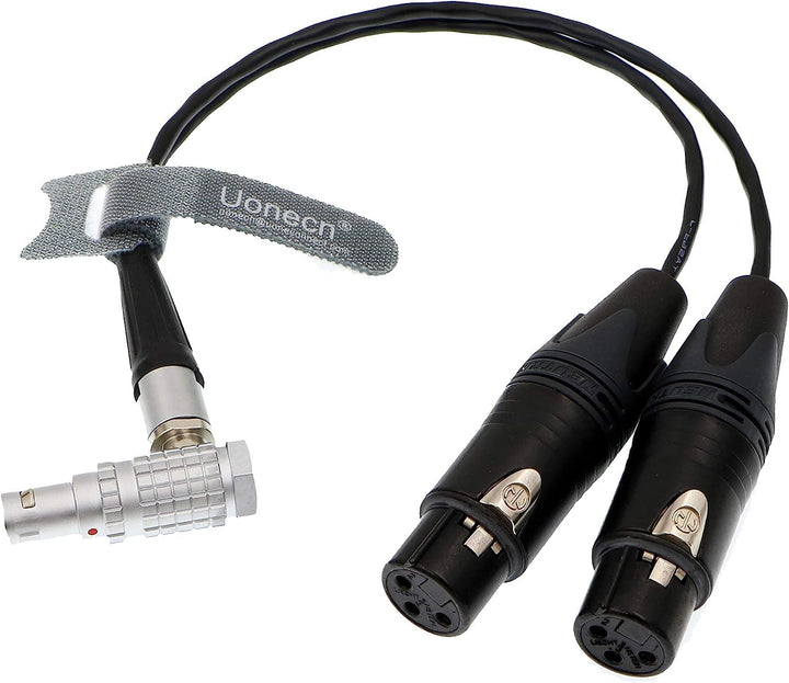 Uonecn 10 Pin auf XLR 3 Pin Breakout-Kabel für Atomos Shogun Monitor Recorder Audio Splitter 30 cm,