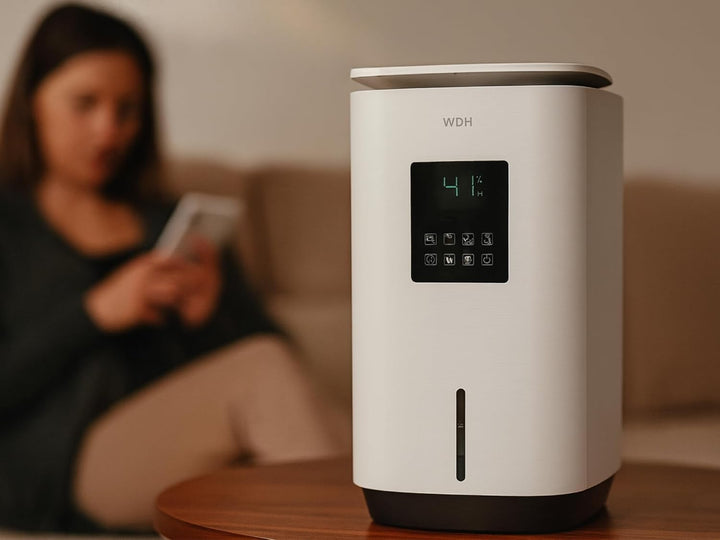 Aktobis WDH-SE2303 Luftbefeuchter bis zu 800 ml/Stunde, WLAN und Aromafach (auch für Kalkwasser) 800