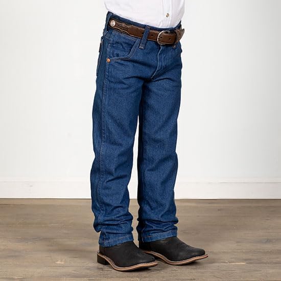 Wrangler Boys' Big 13mwz Cowboy Cut Original Fit Jean 2 Jahre Prewashed Indigo, 2 Jahre Prewashed In