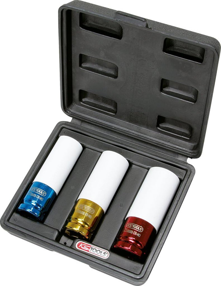 KS Tools 515.1200 THE DEVIL Hochleistungs-Druckluft-Schlagschrauber, Schwaz/Rot, 1/2 Zoll, max. Löse