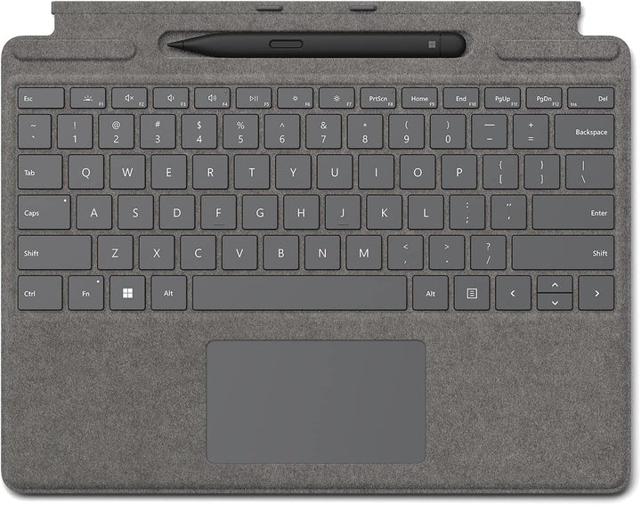 Microsoft Surface Pro 8/X Cover Alcantara + Pen - Platinum Platinum Keyboard + Pen, Platinum Keyboar