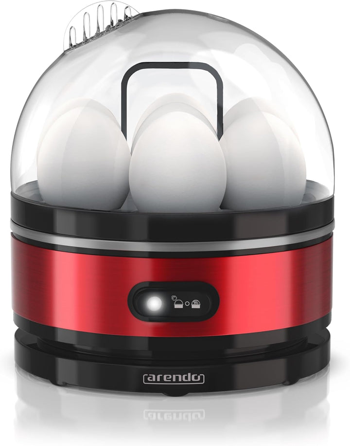Arendo Sevencook Eierkocher 400 W – Edelstahl Design - 1-7 Eier - Egg Cooker - EIN/AUS-Schalter – 3
