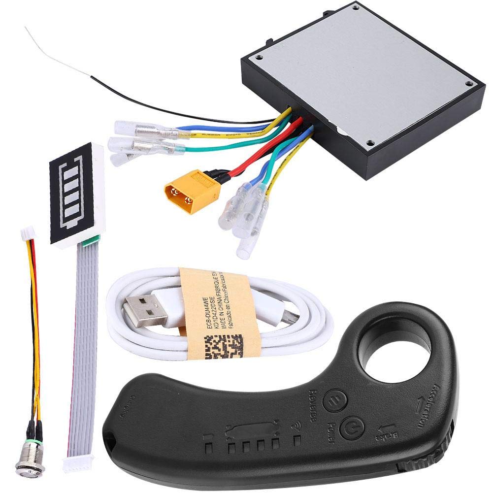 MAGT Elektrisches Skateboard ESC Kit, 430W 36V Doppelantrieb Elektrisches Longboard Ersatzsteuerung