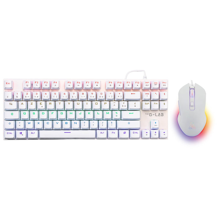 The G-Lab Combo Mercury – Set mit mechanischer Gaming-Tastatur und Maus, programmierbar, mechanisch,