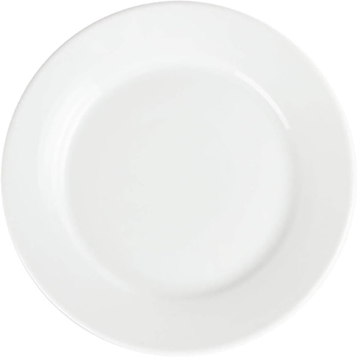 Olympia Whiteware Serviceteller mit breitem Rand, 250 mm, Porzellan, innovativ, 12 Stück