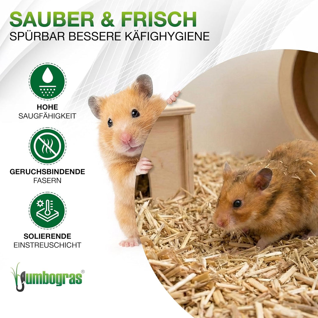 Kleintier-Einstreu Häckselgut Häcksel aus Miscanthus/Elefantengras für Hasen Kaninchen Maus Vogel Me
