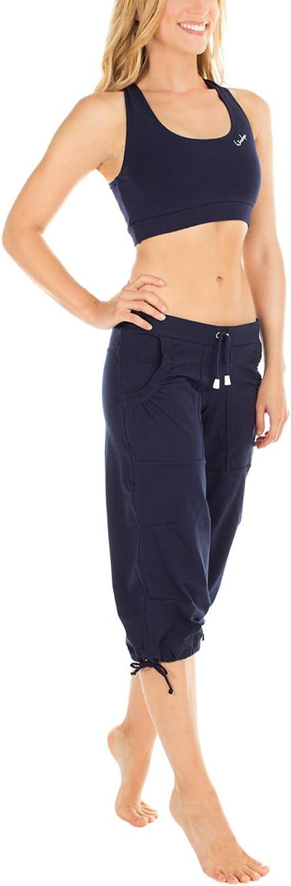 Winshape Damen “Feel good” ¾ Trainingshose WBE6 Dance Fitness Freizeit Sport XL Night-blue, XL Night