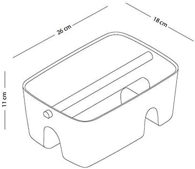 Pieperconcept KATA Mini, Accessoires, Tischaufbewahrung, Ablagekorb, Filz-Optik rot, recyceltes P.E.