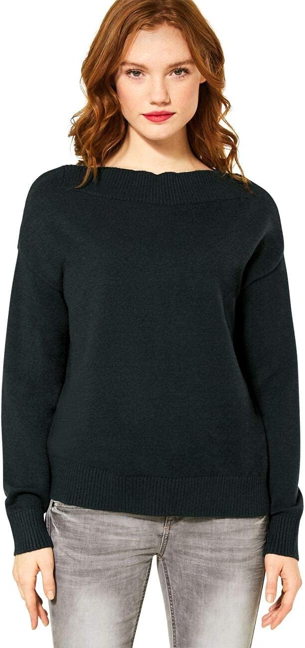 STREET ONE Damen Pullover, Grün(endless green), 40