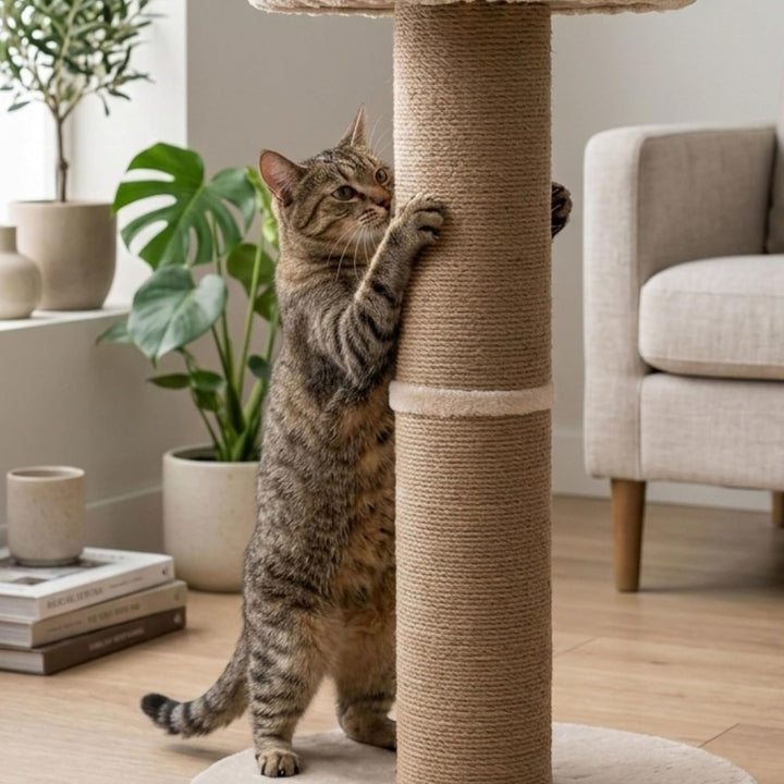 Kratzbaum Boho, Beige, 83 cm, beige