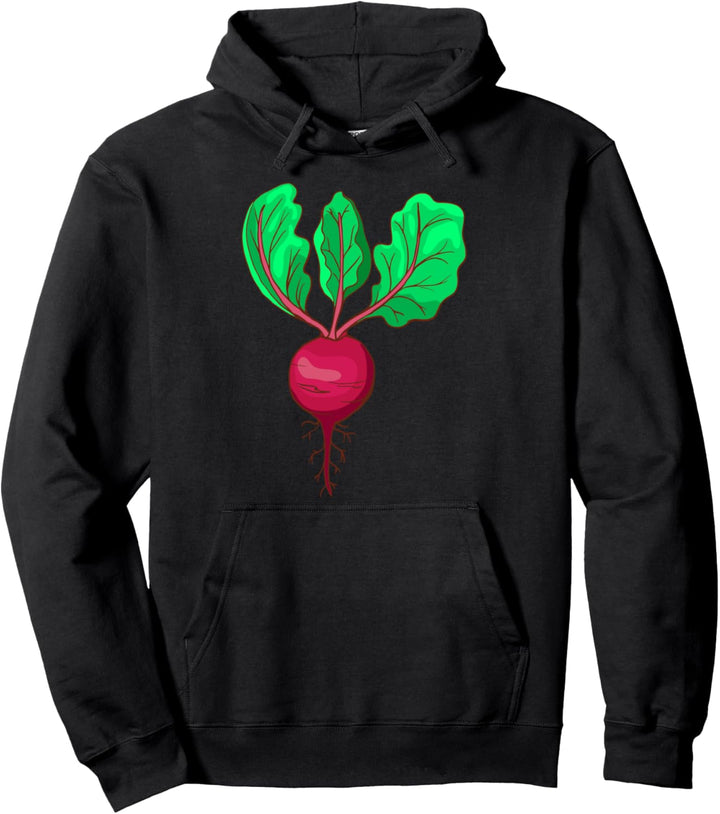 Rote Beete Bete Rübe Gemüse Vegetarisch Veganer Vegetarier Pullover Hoodie