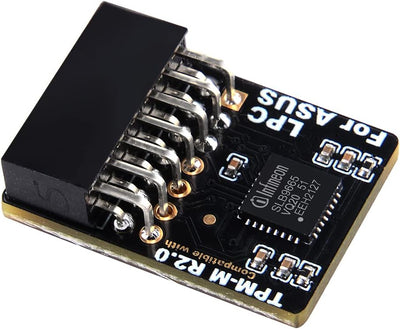 NewHail TPM2.0 Modul LPC 14Pin Modul mit Infineon SLB9665 für ASUS Motherboard kompatibel mit TPM-M