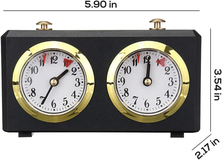 Schachuhr Timer, Schachuhren Analog Mechanischer, Professioneller Wettkampf Timer Uhrwerk angetriebe