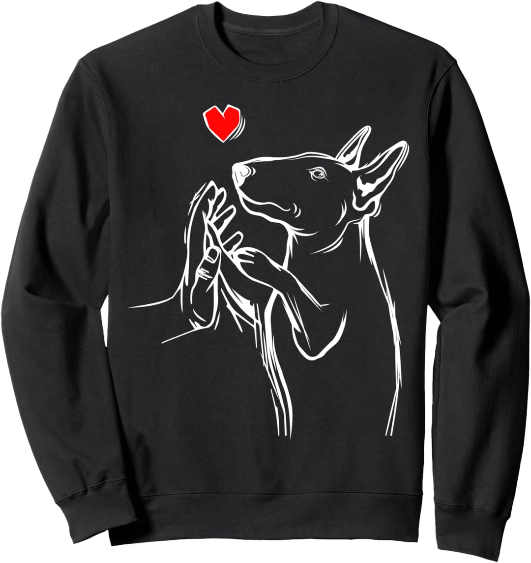 Bullterrier Liebe Hunde Mama Frauchen Hunde Sweatshirt