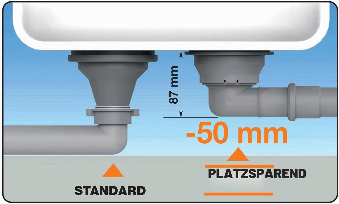 Abflusssieb für Waschbecken, platzsparend, universell