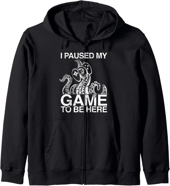 Ich habe mein Spiel angehalten, um hier zu sein Gaming Kapuzenjacke