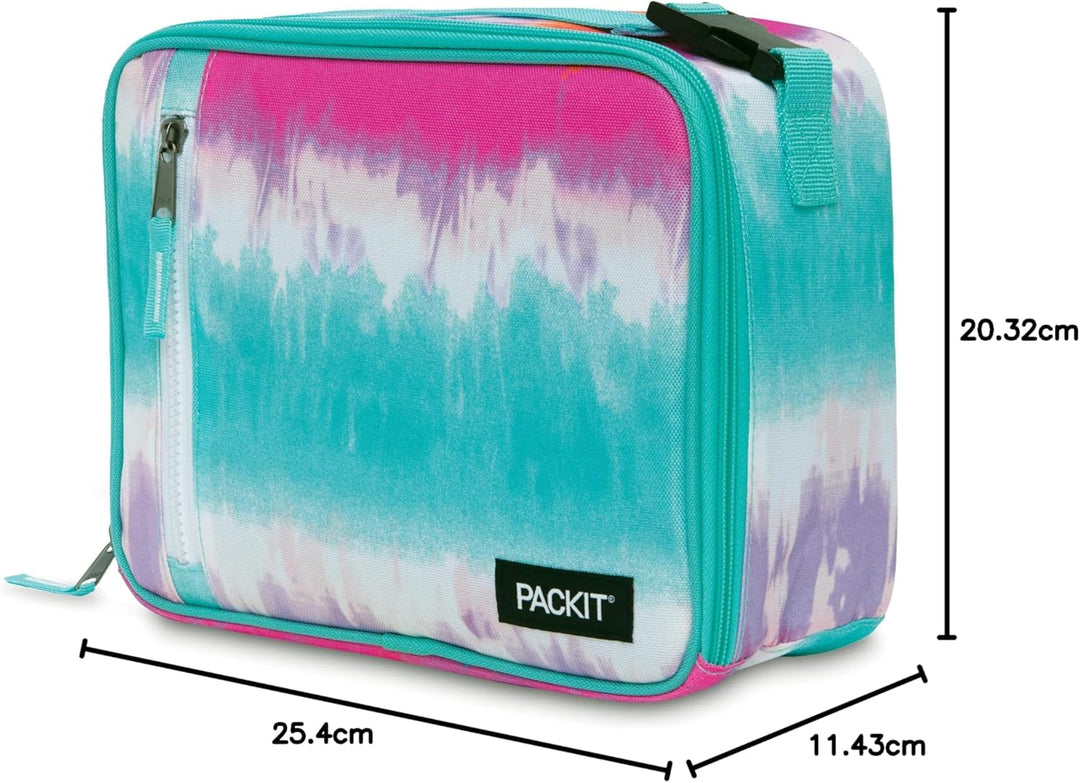 PackIt Gefrierbare klassische Lunchbox Kühler Tie Dye Sorbet, Tie Dye Sorbet