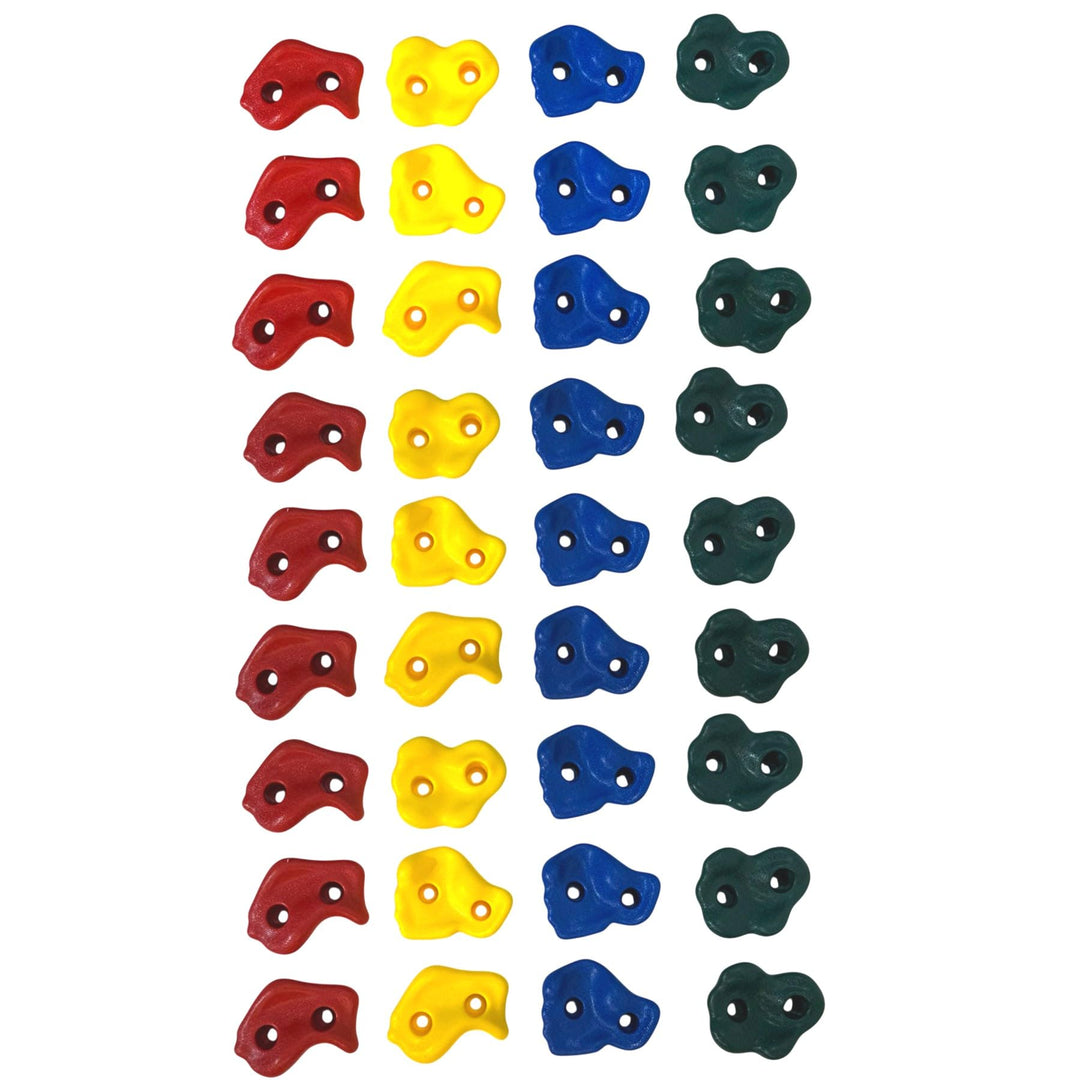 Loggyland Klettersteine für Kletterwand 36er Set, 36er Set