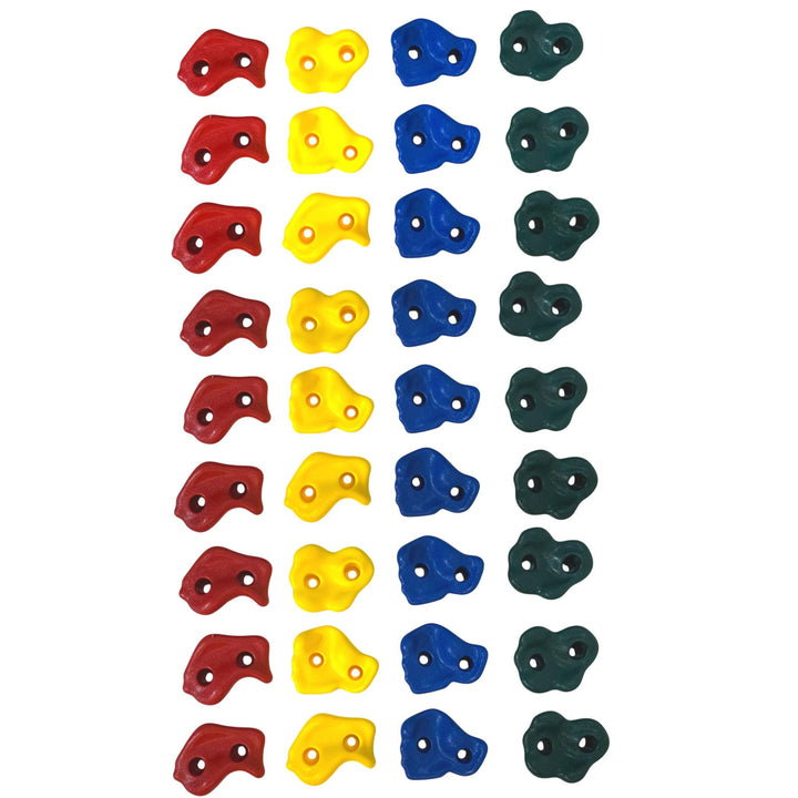 Loggyland Klettersteine für Kletterwand 36er Set, 36er Set