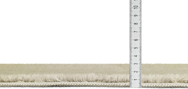 TESSO LIVING Relax Flauschiger Teppich - Superweich - Modern Einfarbig - rutschfest - Waschbar bis 3