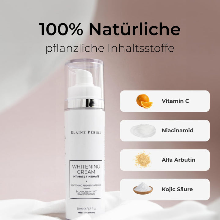 Intim Bleaching Creme - Natürliche vegane Bleich Cream u.a Intimbereich (50ml) von Elaine Perine™ |