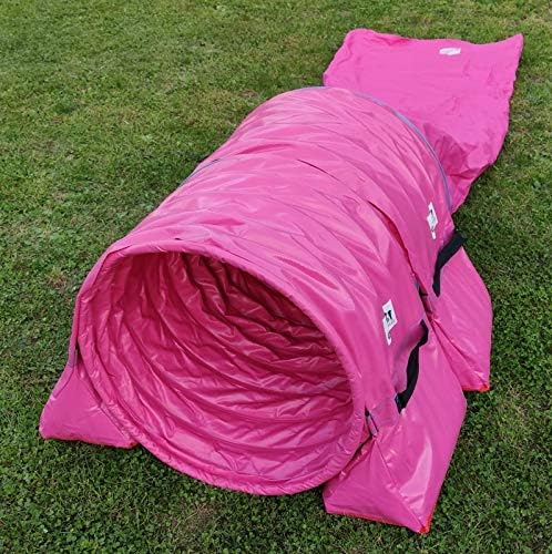 Callieway Dog Agility Sacktunnel Fun&Slip/Agilitysacktunnel mit 60cmØ für Agility Training/Welpentra