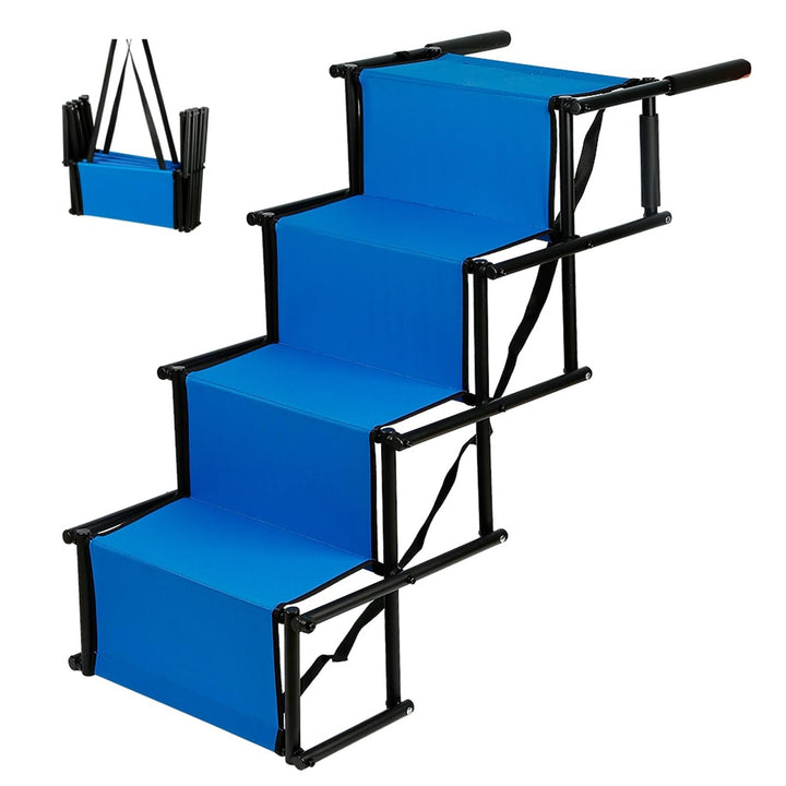 Hundetreppe Auto Klappbar, Hunderampe Auto, Autorampe Hundeleiter Faltbar, Gelenkschonende Hunderamp