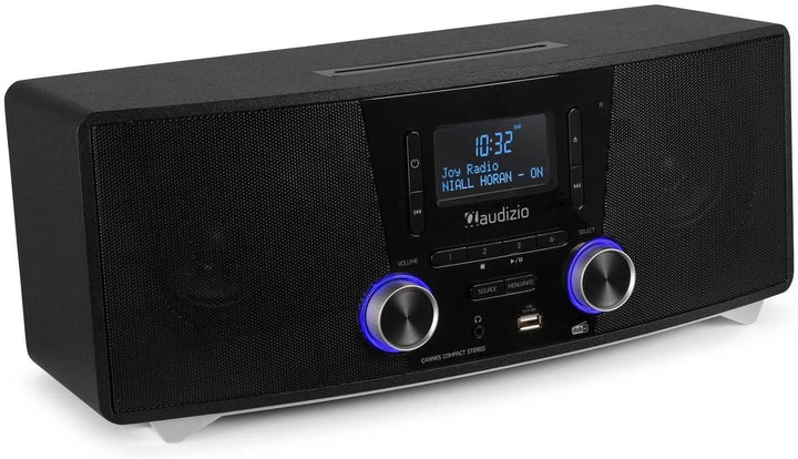 Audizio Cannes Stereo DAB Radio mit CD Player, Bluetooth Stereoanlage Kompaktanlage mit Fernbedienun