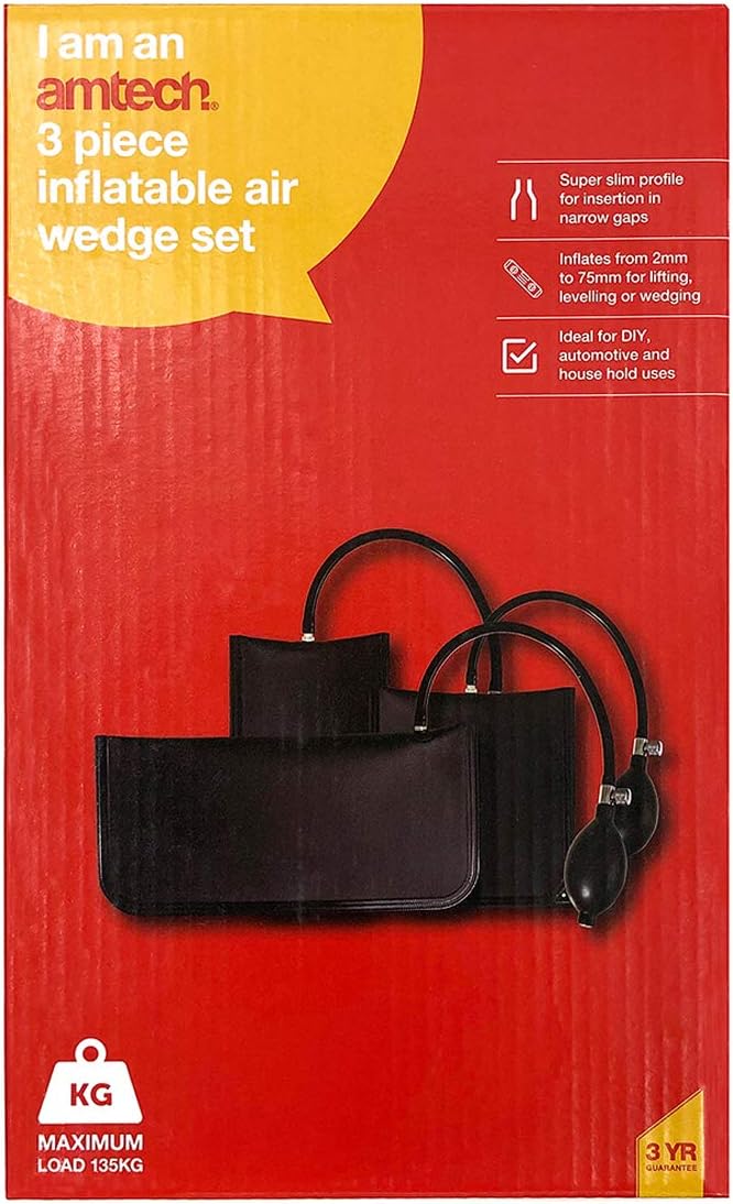 Amtech J1820 3 Airbags zum Heben, Nivellieren, Auto und Haushalt, max. 135 kg Tragkraft