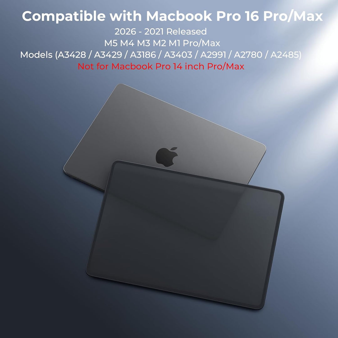 BlueSwan Hülle kompatibel mit MacBook Pro 16 Zoll M4 A3186 A3403/ M3 A2991/ M2 A2780/ M1 A2485 Pro/M