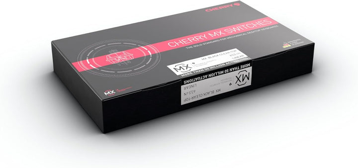 CHERRY MX Black Clear TOP Switch Kit, 23 Mechanische Tastatur-Schalter, für DIY, Hot Swap oder Gamin