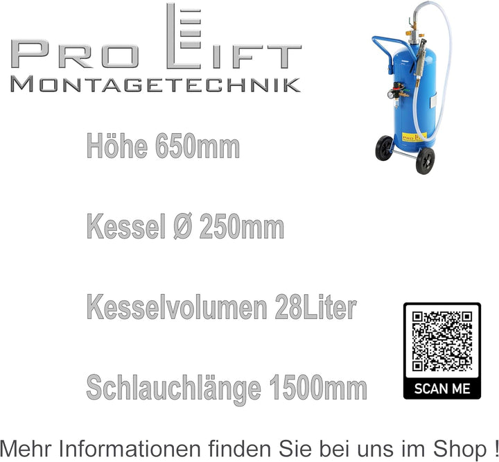 Mobiler Soda Sandstrahler Sodastrahler Strahlgerät 26l Kessel