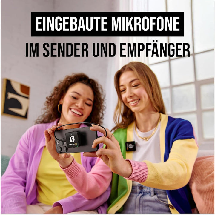 Rode Wireless ME Dual Mikrofon Funksystem + Interview GO Handadapter + keepdrum Fell-Windschutz BK W