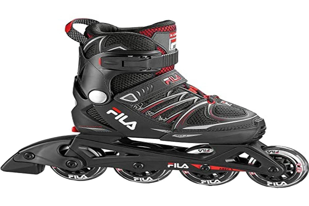 FILA X-one Inline Skates M 32-35 BLACK/RED, M 32-35 BLACK/RED