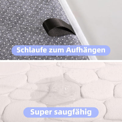chakme Badematte Memoryschaum Badteppich Memory Foam Duschvorleger Saugfähige Badvorleger Badezimmer