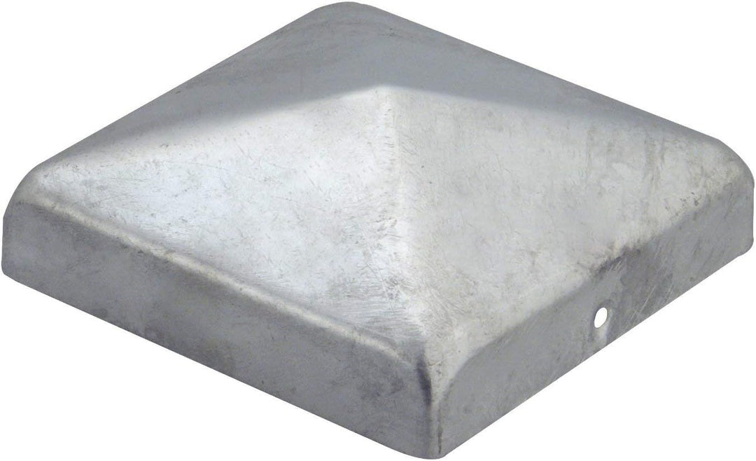 Pfostenkappen Zaunkappe Abdeckkappe Pyramide verzinkt 71 x 71 mm (6), 6