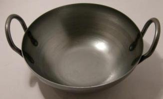 Wok - Karbonstahl - mit 2 Griffen - flacher Boden - Ø 30 cm - garantierte Qualität