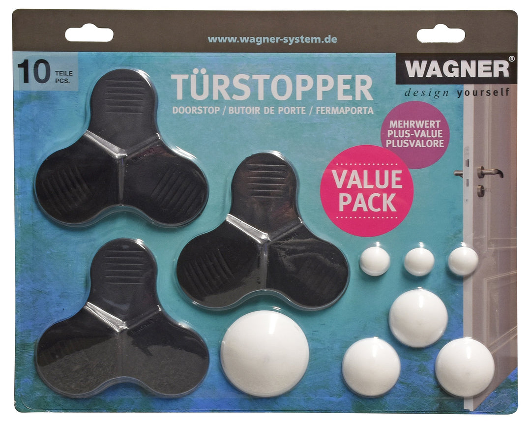 WAGNER, 10tlg Set black/white, (L) 35 x (B) 28 x (H) 2 cm 10tlg Set Black/White (L) 35 x (B) 28 x (H
