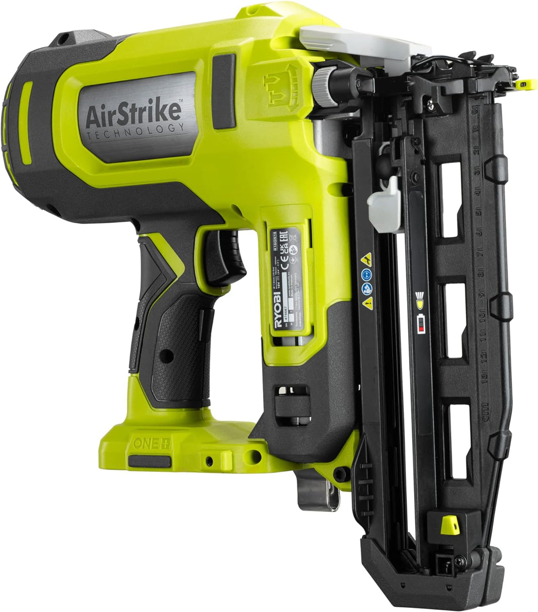 RYOBI 18 V ONE+ Brushless Akku-Nagler Performance R16GN18-0 (Nageldurchmesser von 1,6 mm, Nagellänge