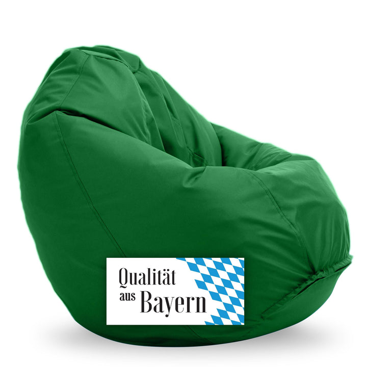 Bruni Kinder-Sitzsack Classico S in Tannengrün – Sitzsack mit Innensack für Kinder, Abnehmbarer Bezu