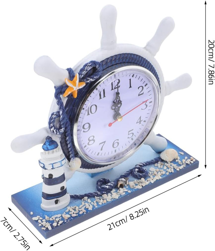 Garneck 1Stk Bürodekoration herrenuhren die Büroeinrichtung Leuchtturm-Ornament aus Harz dekorative